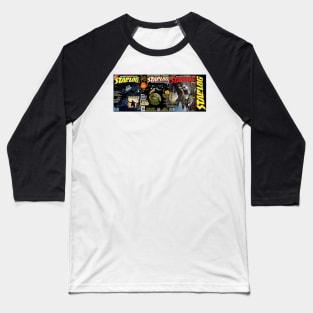 Classic Science Fiction Magazine Cover Series 3 Baseball T-Shirt